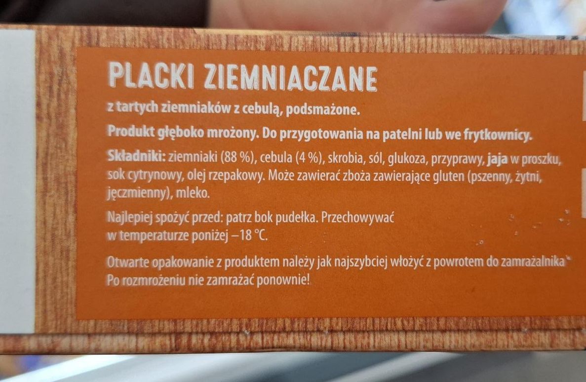 Placki ziemniaczane z Aldi