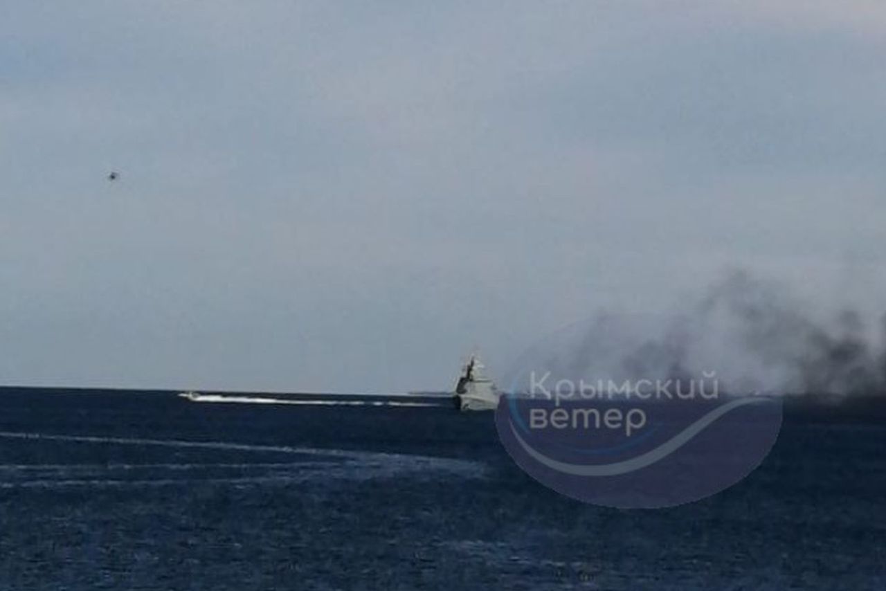 Russian ships attacked on the Black Sea