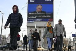 Przemówienie Putina transmitowane na ulicach, w kawiarniach i kinach. "To 'Rok 1984' Orwella na żywo"