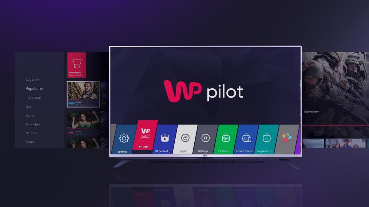 WP Pilot z aplikacją na LG Smart TV 1