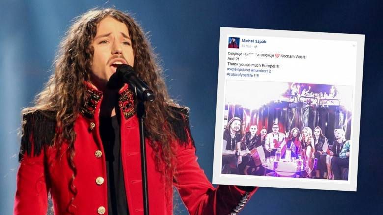 Wpis Michała Szpaka na Facebooku - Eurowizja 2016