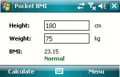 Pocket-BMI. Odchudzanie z telefonem.