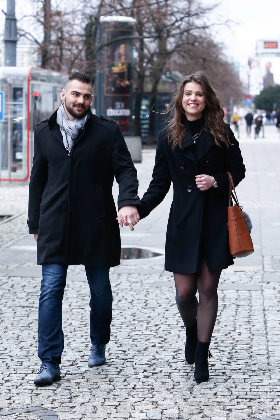 Igor Jakubowski i Angelika Głaczkowska - gwiazdy przed studiem Dzień Dobry TVN