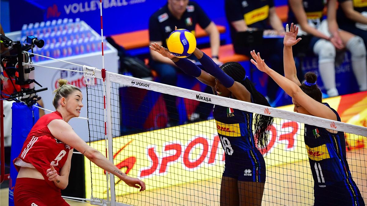 Materiały prasowe / Na zdjęciu: Siatkarki podczas meczu Polska - Włochy.