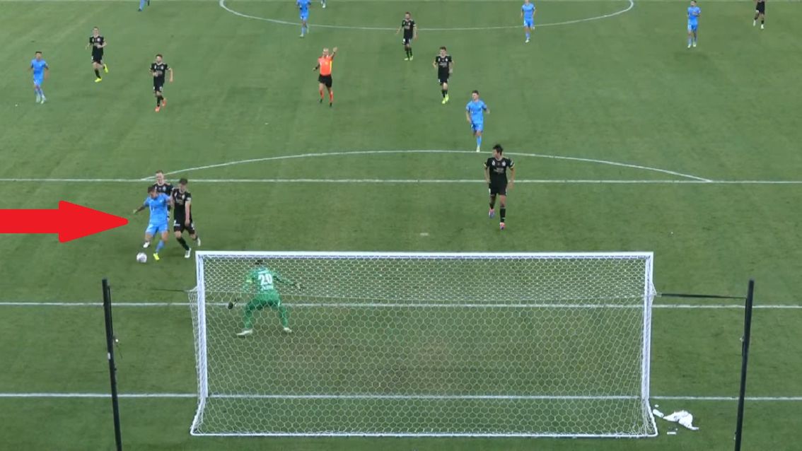 Twitter / Screen / A-Leagues / Na zdjęciu: Patryk Klimala strzelił kolejnego gola w Sydney FC