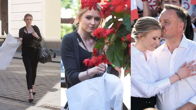Kinga Duda wspiera ojca w ostatnim dniu kampanii