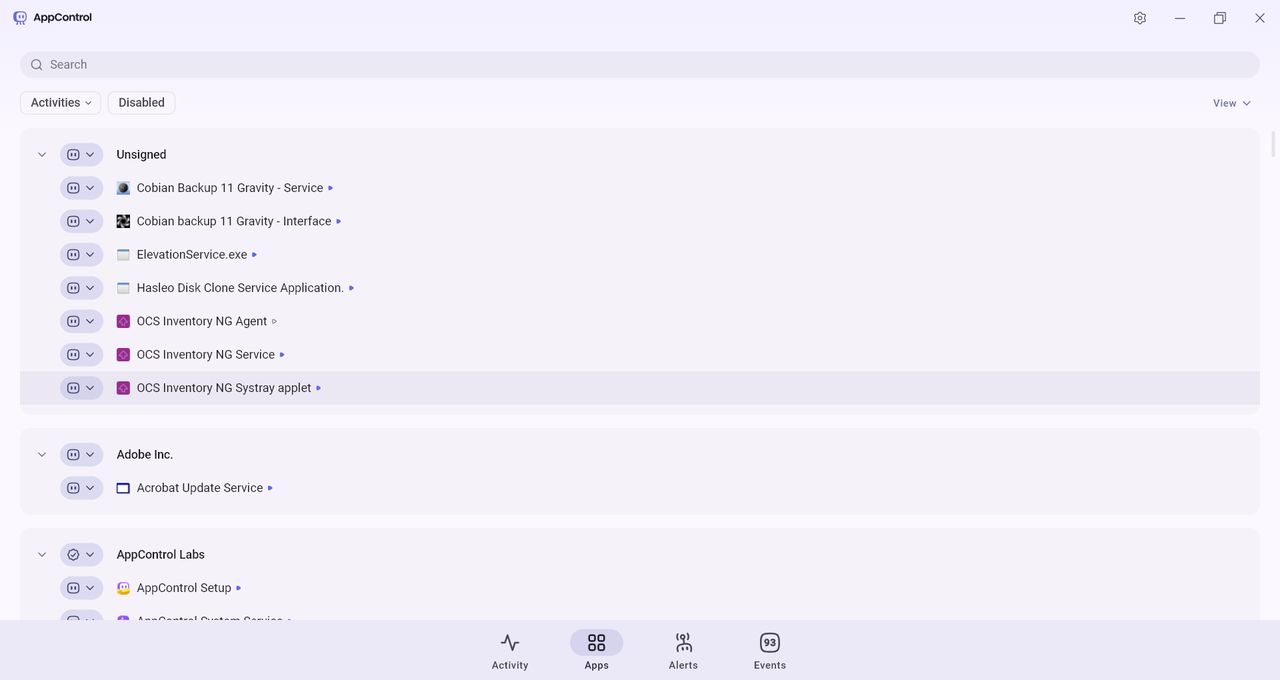 AppControl