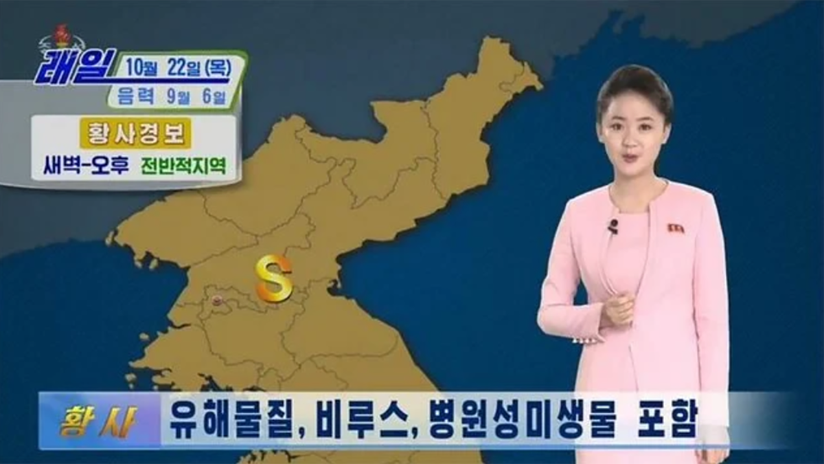 Północnokoreańska telewizja ostrzega przed "żółtym pyłem z Chin"