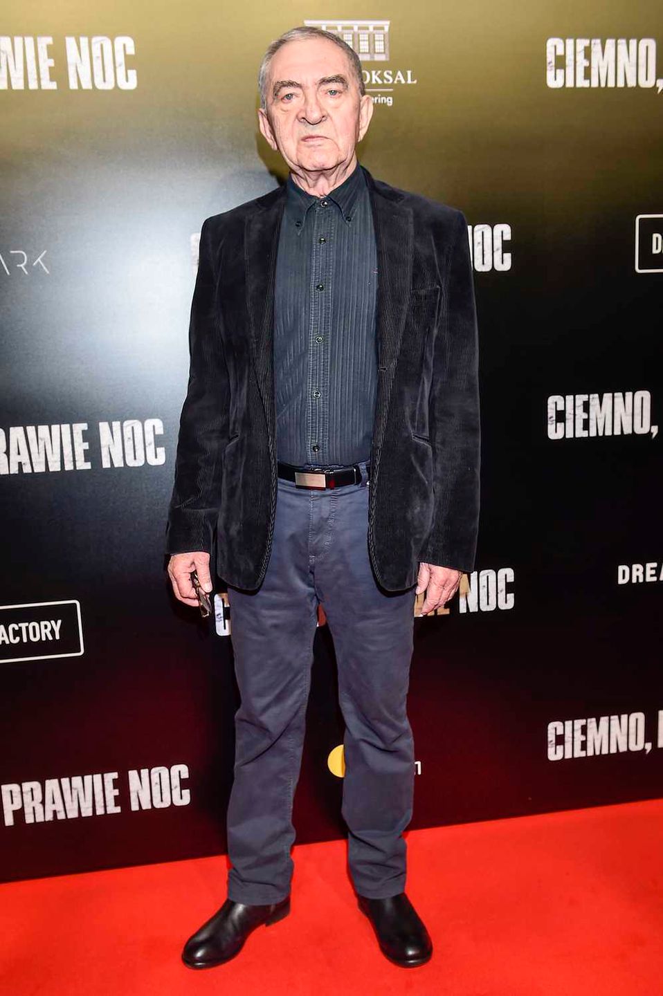 Jerzy Trela - premiera filmu "Ciemno prawie noc"