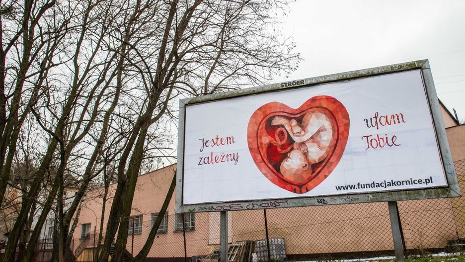 Plakat antyaborcyjny