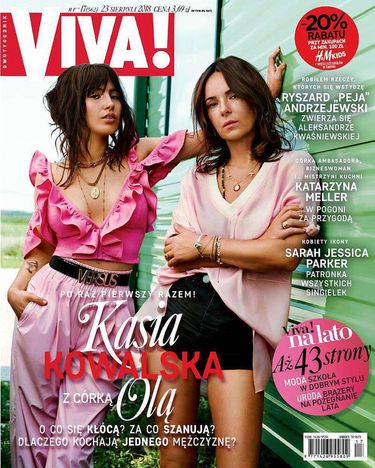 Kasia Kowalska z córką Olą na okładce magazynu Viva!
