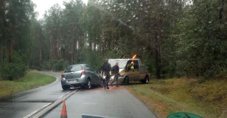 Popadało i kolizja za kolizją