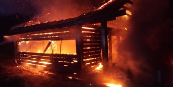 Wołcza Mała: Wielki pożar. Drewniany dom spłonął doszczętnie