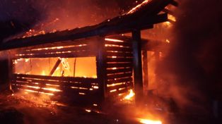 Wołcza Mała: Wielki pożar. Drewniany dom spłonął doszczętnie