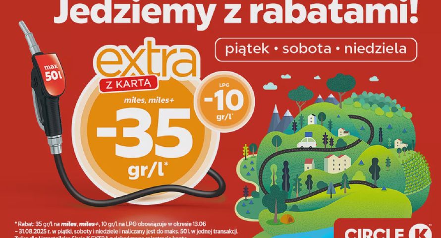 Letnia promocja na stacjach Circle K. Zniżki mniejsze niż na Orlenie