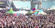 Demonstracja w Kijowie. Trzy tysiące ludzi na Placu Niepodległości
