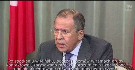 Ławrow wzywa Stany Zjednoczone do wpłynięcia na Ukrainę w sprawie politycznego rozwiązania konfliktu