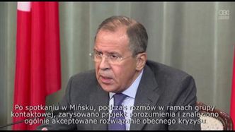Ławrow wzywa Stany Zjednoczone do wpłynięcia na Ukrainę w sprawie politycznego rozwiązania konfliktu