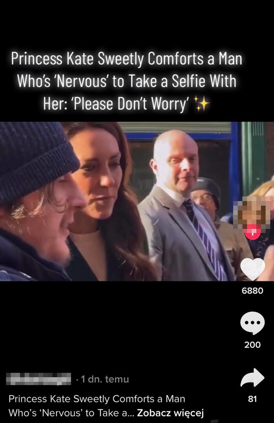 Kate Middleton z fanem
