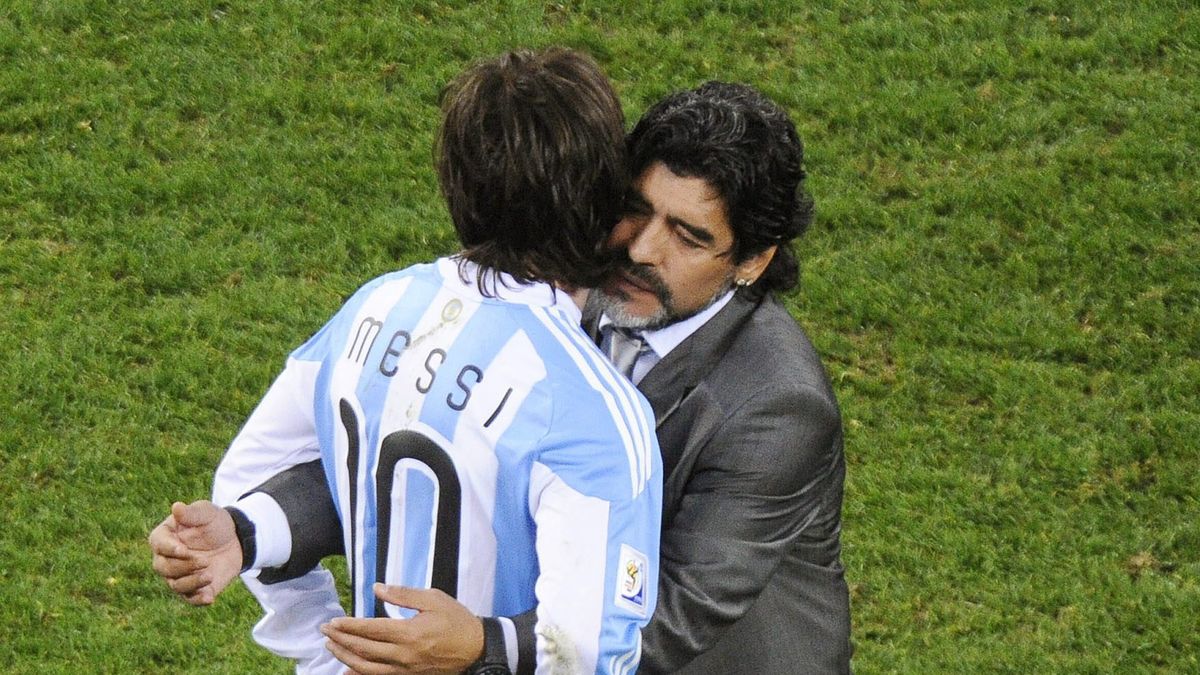 Lionel Messi i Diego Maradona