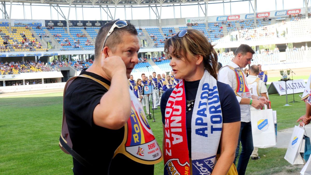 Tomasz Bajerski i prezes Ilona Termińska