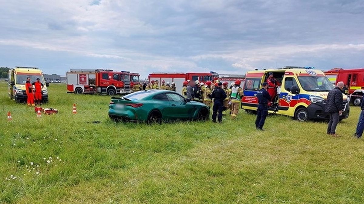 Materiały prasowe / Policja / Na zdjęciu: wypadek na pokazie w Krośnie