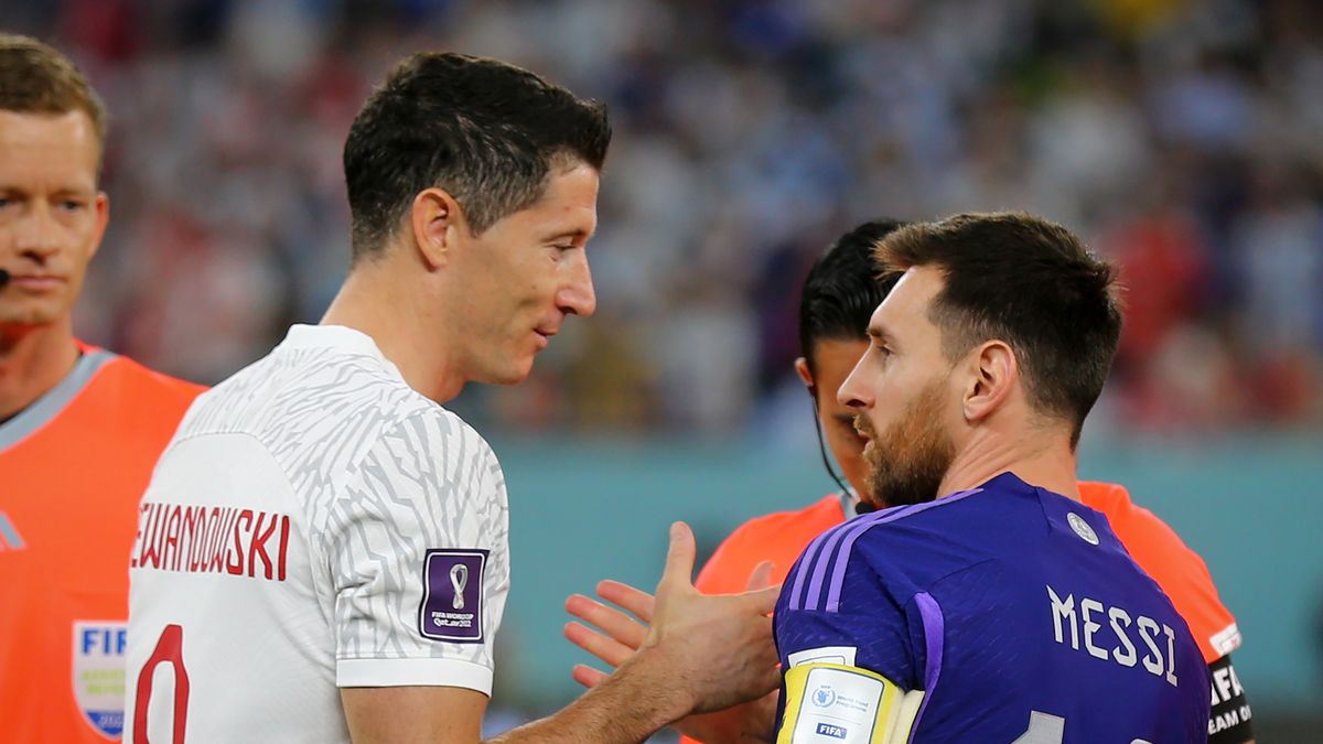 Getty Images / Na zdjęciu: Robert Lewandowski i Lionel Messi
