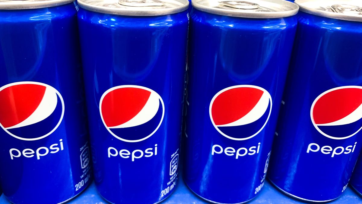 Pepsi cans are seen at the shop in this illustration photo taken in Krakow, Poland, on March 18, 2022. (Photo by Jakub Porzycki/NurPhoto via Getty Images)