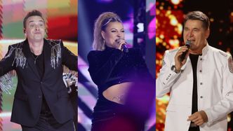 Gwiazdy disco polo bawią publiczność na sylwestrze TV Republika: Magdalena Narożna, Radosław Liszewski, Sławomir Świerzyński