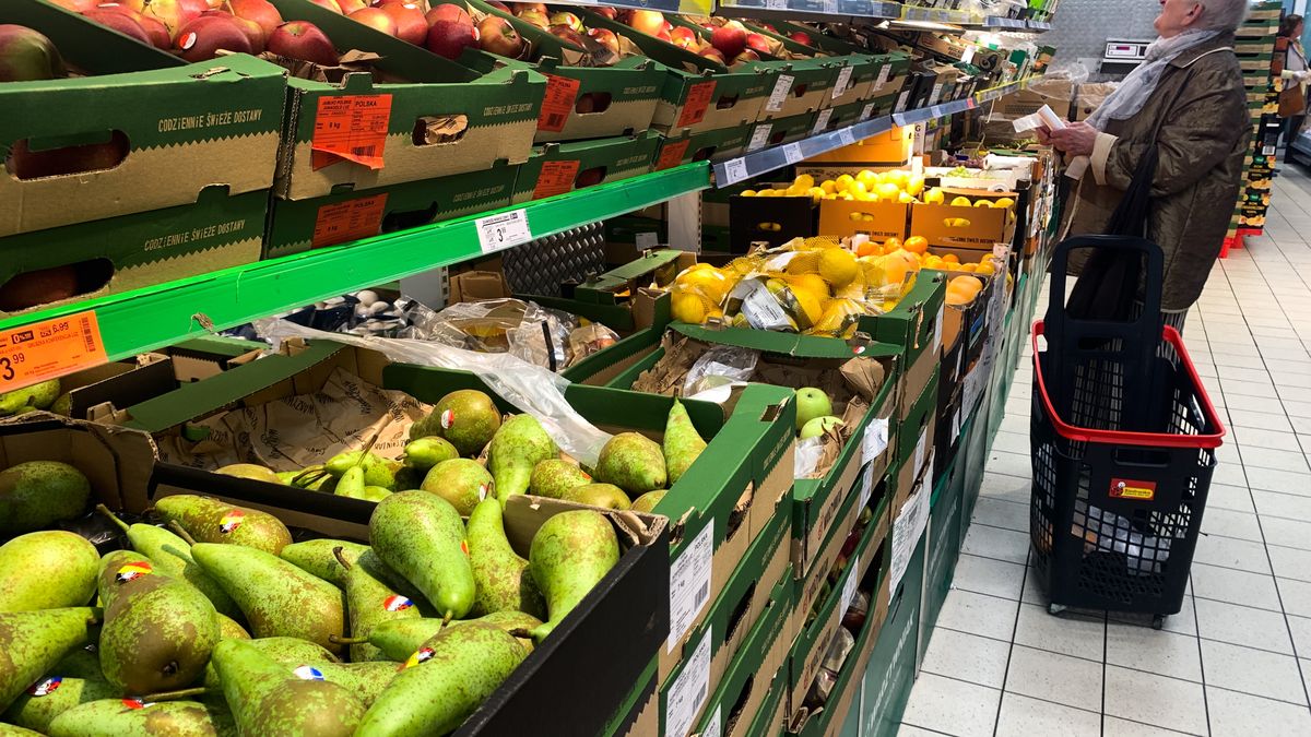 A person is seen during shopping in a supermarket in Krakow, Poland on September 16, 2022. (Photo by Jakub Porzycki/NurPhoto via Getty Images)