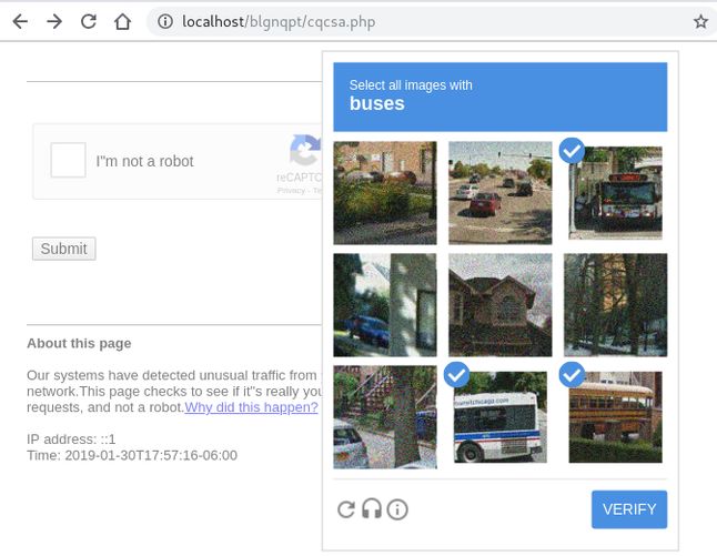 Podrobiona reCAPTCHA / blog.sucuri.net