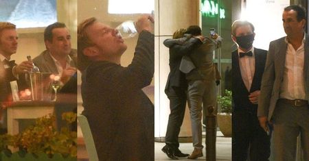 Wystrojeni Rafał Zawierucha i Misiek Koterski imprezują w towarzystwie partnerek (ZDJĘCIA)