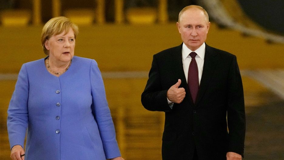 Angela Merkel i Władimir Putin