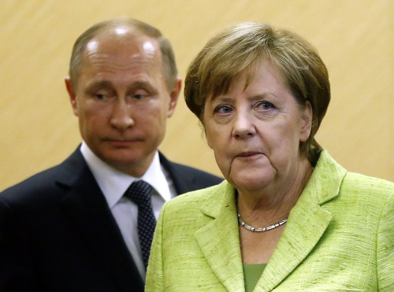 Angela Merkel i Władimir Putin