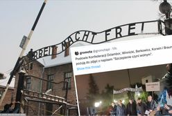 "Szczepienie czyni wolnym". Skandaliczny transparent na proteście Konfederacji. Reaguje Muzeum Auschwitz