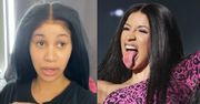 Cardi B pokazuje się bez grama makijażu i gasi hejterki: "Zapytajcie siebie, s*ki, czy dobrze się czujecie w swojej skórze"