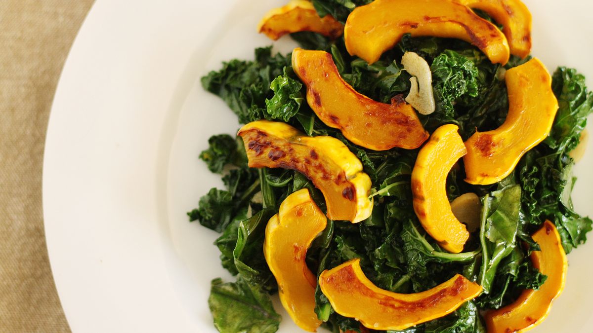 Pieczona dynia (zimowa odmiana) z dodatkiem soli