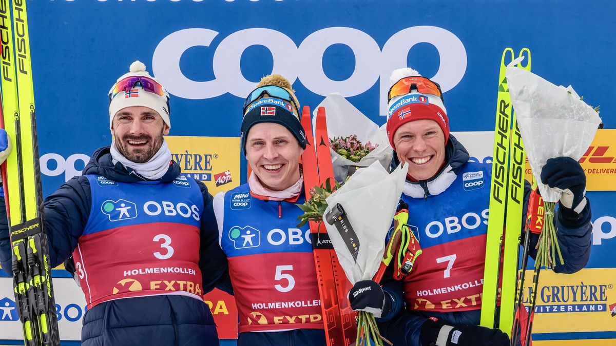 Na zdjęciu od lewej: Hans Christer Holund, Simen Hegstad Krueger i Martin Lowstrom Nyenget