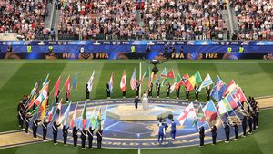 Na stadion wniesiono flagę Iranu. Tak zareagowali Amerykanie