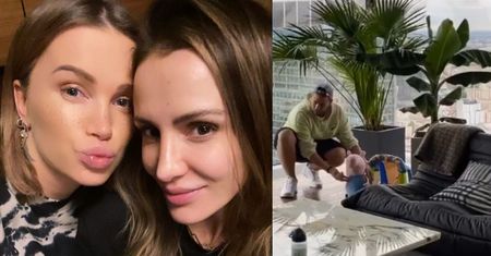 Ciężarna Maffashion rozpływa się nad Sebastianem Fabijańskim bawiącym się pluszakiem z synem Boruców: "UROCZE"