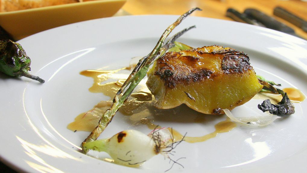 Pieczona dynia olbrzymia z dodatkiem soli