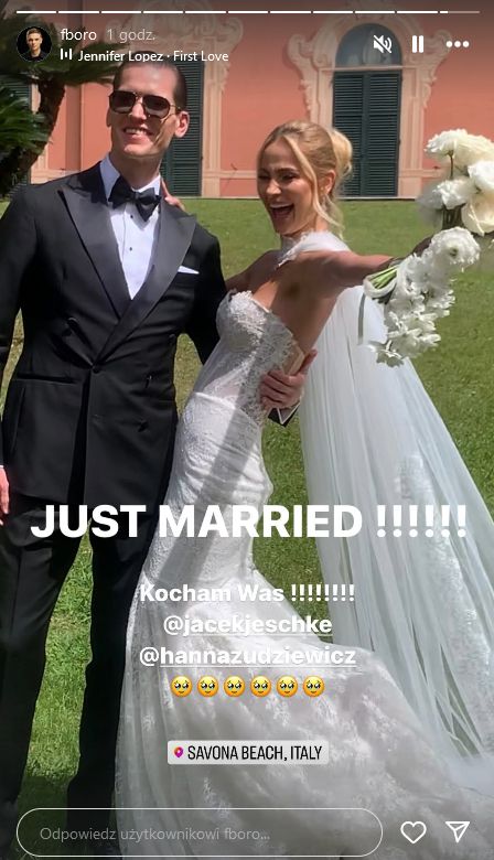Hania Żudziewicz i Jacek Jeschke są już po weselu