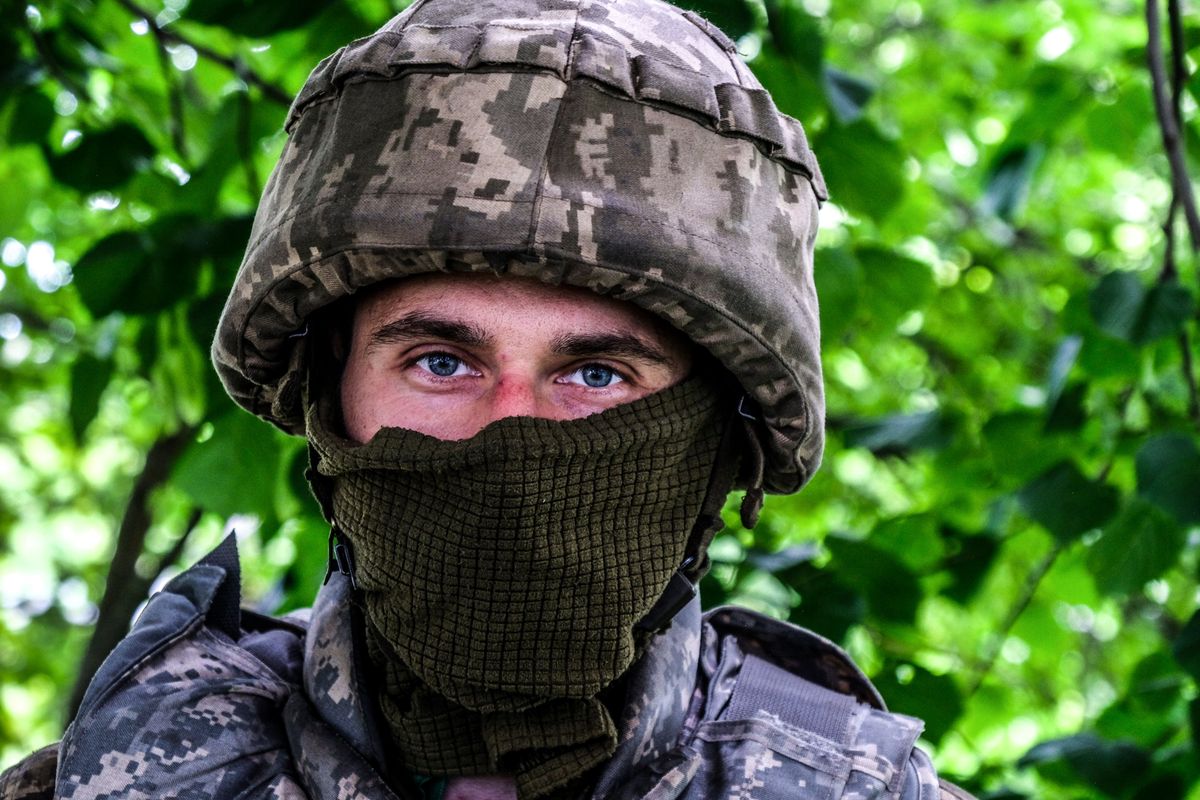 Український військовий  (Photo by Rick Mave/SOPA Images/LightRocket via Getty Images)