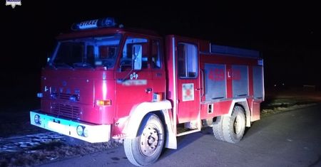 Zatrzymali wóz strażacki. Policjanci na długo zapamiętają tę kontrolę