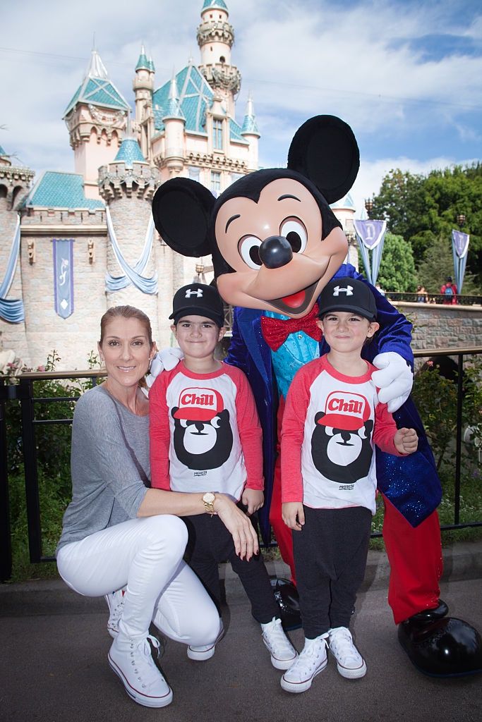 Celine Dion z synami, Eddym i Nelsonem