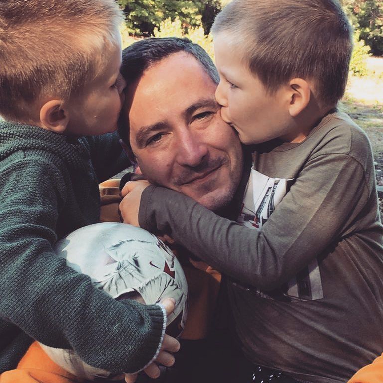 Tomasz Marzec z synami