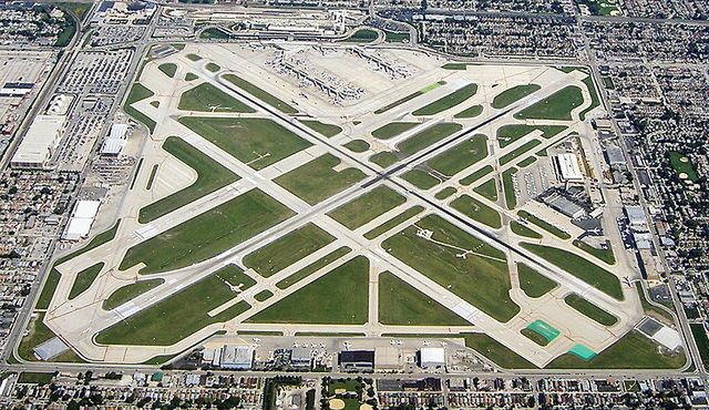 Lotnisko Chicago Midway jest jednym z dwóch, na których ruch został wsstrzymany</br>