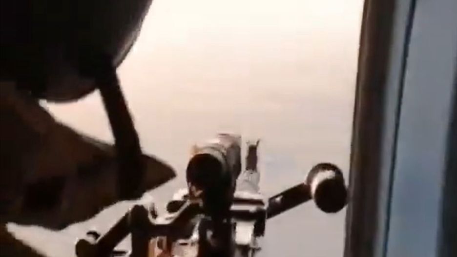 Mi-8 walczy z rosyjskim dronem