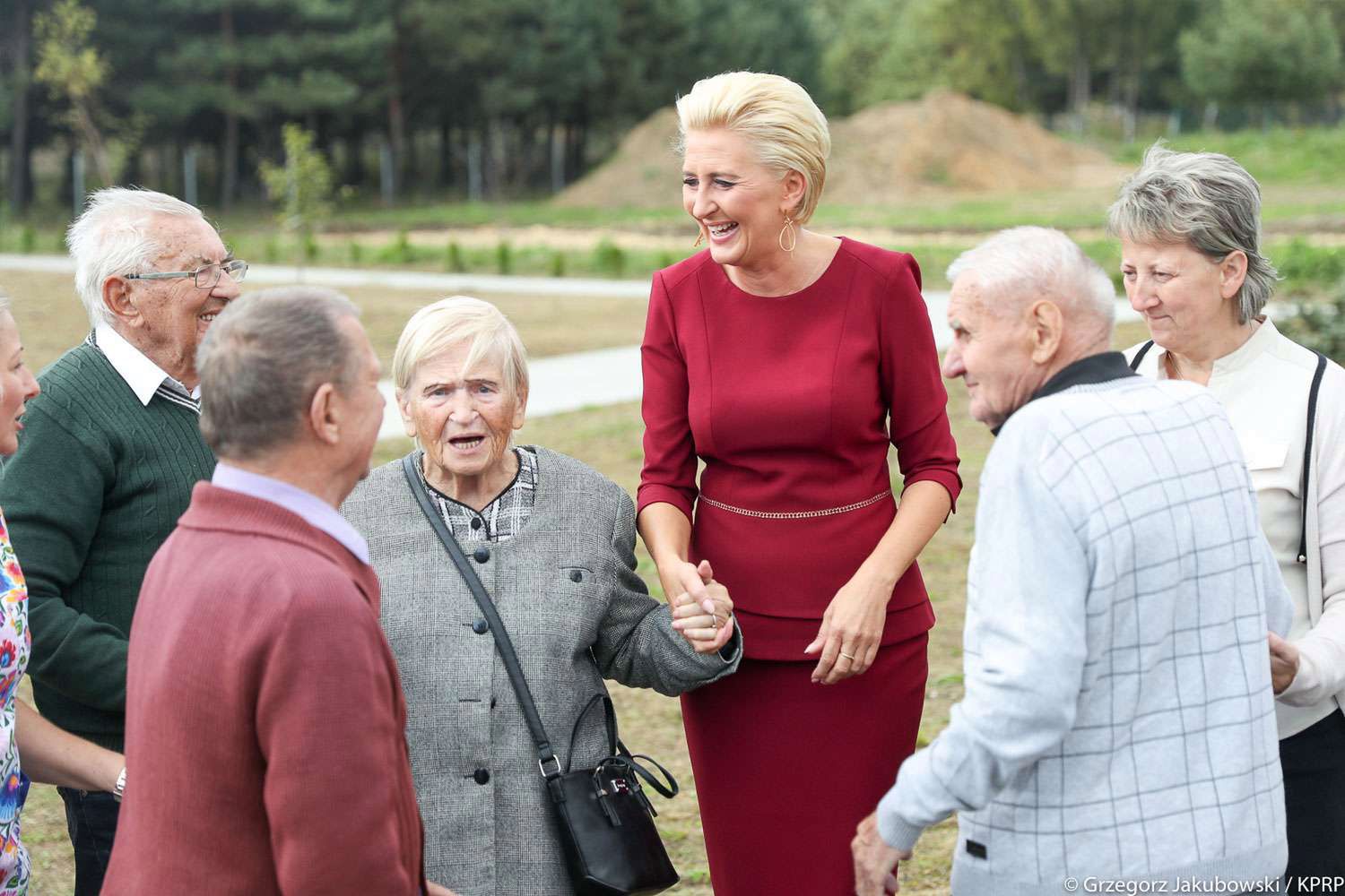 Agata Kornhauser-Duda odwiedziła pensjonariuszy Domu Seniora w Jaworznie