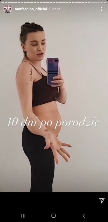 Maffashion - brzuch 10 dni po porodzie